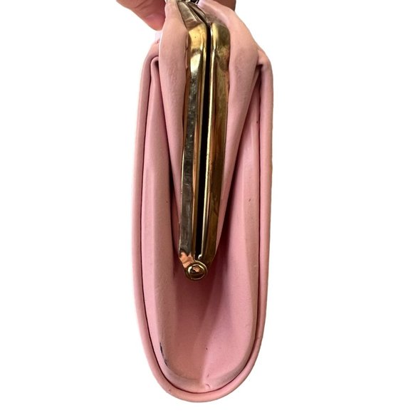 Vintage Pale Pink Gold Hardware Glamour Clutch - Picture 9 of 9